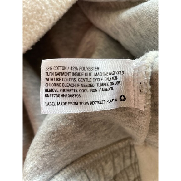 A New Day Jacket Womens Large Fleece White Gray Full Zip Closure Rose Gold Zip - Picture 6 of 9